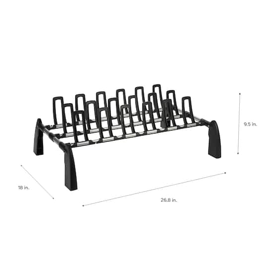 Organize It All 9 Pair Floor Shoe Rack